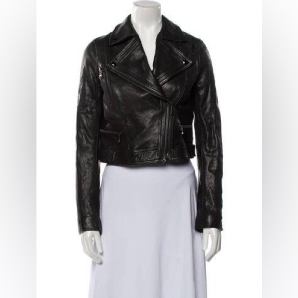 PROENZA SCHOULER $2250 LEATHER BIKER JACKET 2